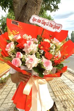 Hoa bó chúc mừng